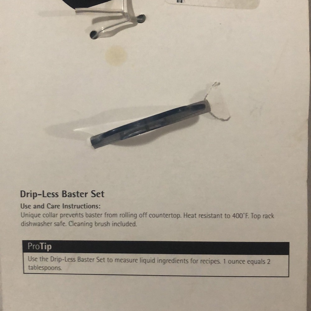 Drip- less Baster Set - Picture 5 of 5